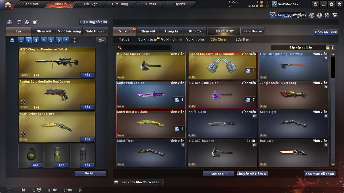 shop acc cf uy tin gia re